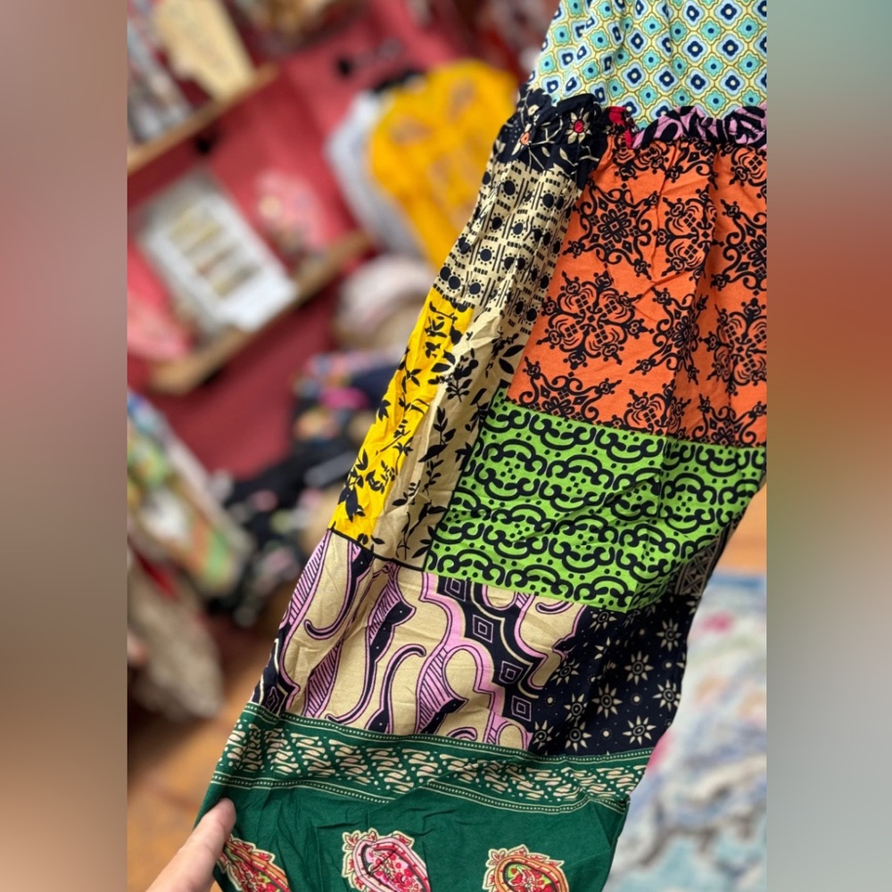 Easel Multicolor Patchwork Blouse - image 2